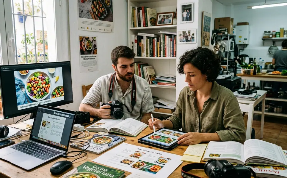 Revista digital y recetario enfocado en gastronomía saludable, estilo de vida vegano/vegetariano y